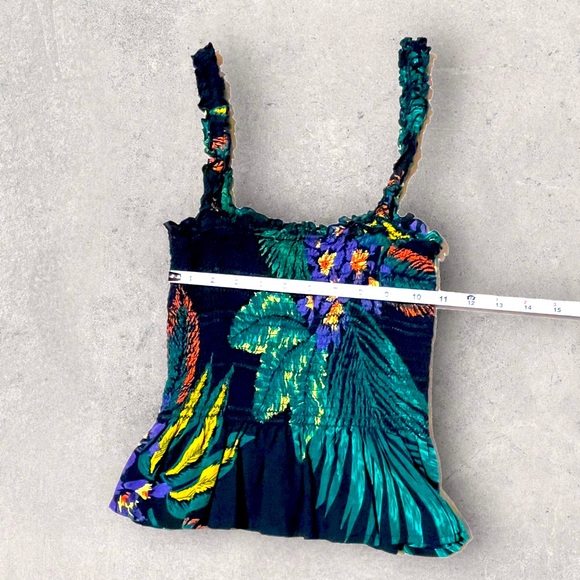 Patrons Of Peace Topical Crop Tank Top Black - Picture 7 of 15